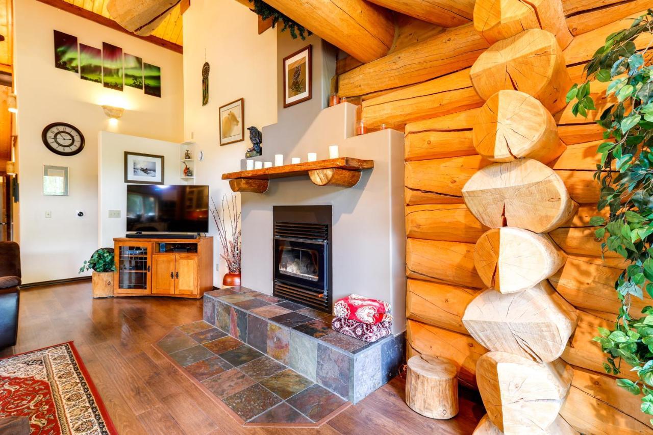 Riverside Log Cabin On-Site Aurora Viewing! North Pole Extérieur photo