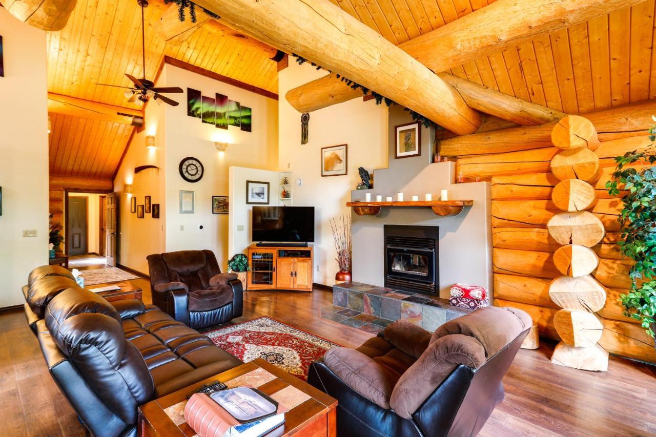 Riverside Log Cabin On-Site Aurora Viewing! North Pole Extérieur photo