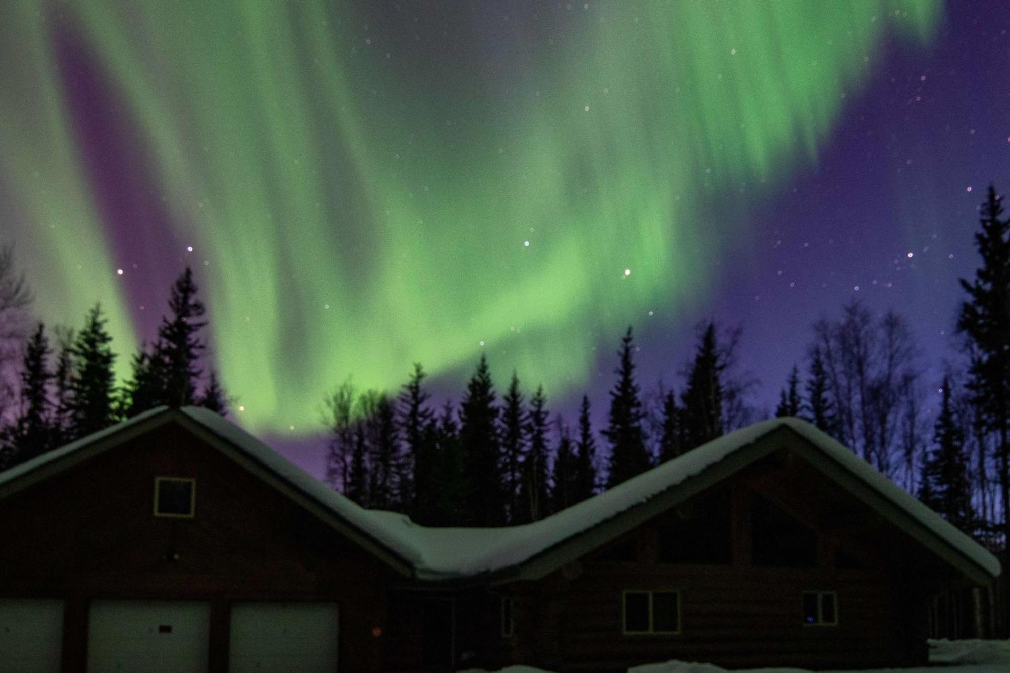 Riverside Log Cabin On-Site Aurora Viewing! North Pole Extérieur photo